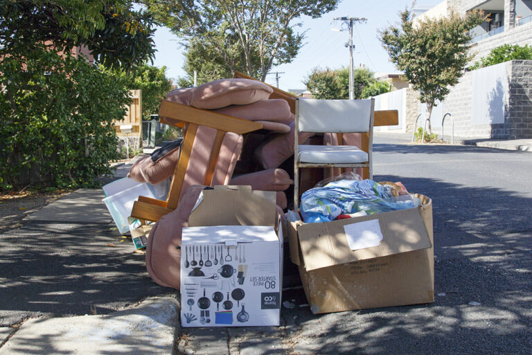 Dumped house hold items in a residential area - Melbourne | Ally Waste